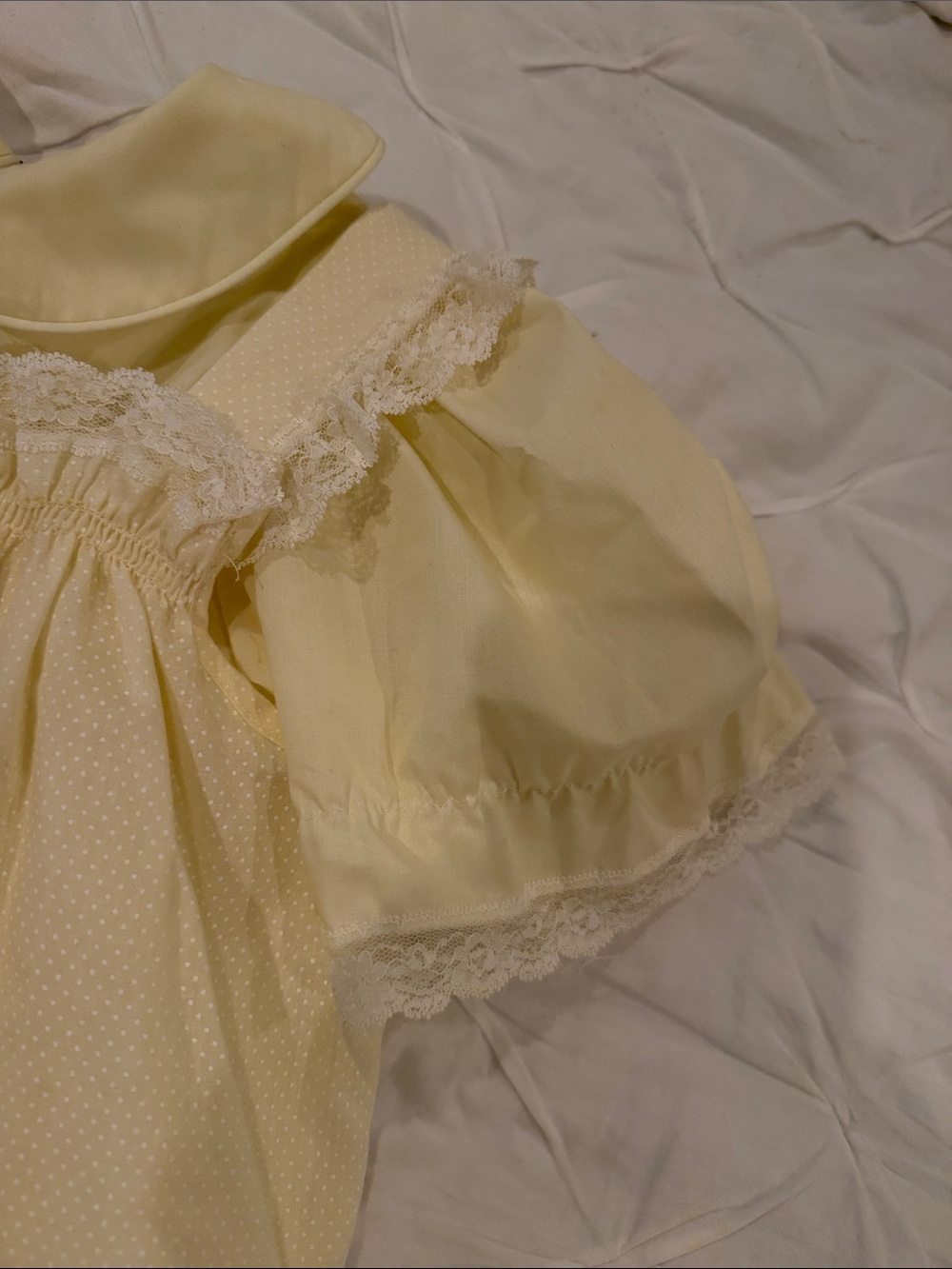 Bryan Sweet Yellow Layered Lace  Dress Size 6 - Picture 6 of 10